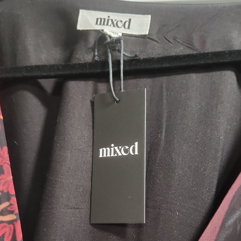 Mixed Women's Red and Black Wrap Maxi Dress, Forest Print, NWT, LIMITED Edition - Picture 2 of 5